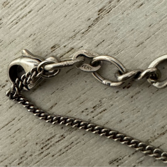 James Avery Sterling Silver Small Twist Charm Bracelet. - Picture 3 of 5